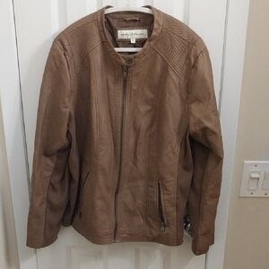 Men's Tan Leather Jacket